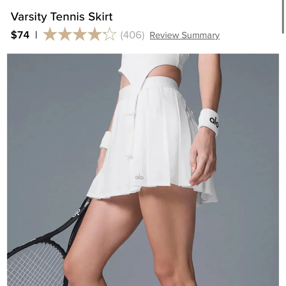 White Pleated Skirt